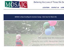 Tablet Screenshot of mosaicrehab.com